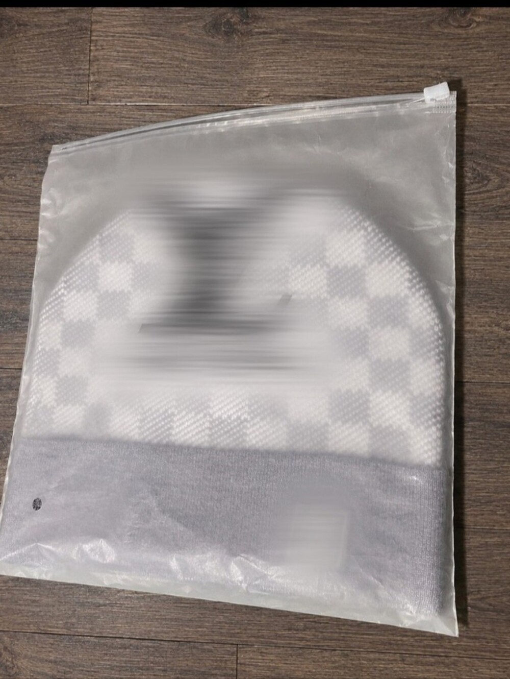 Exlusive Gray and White Checkered Beanie